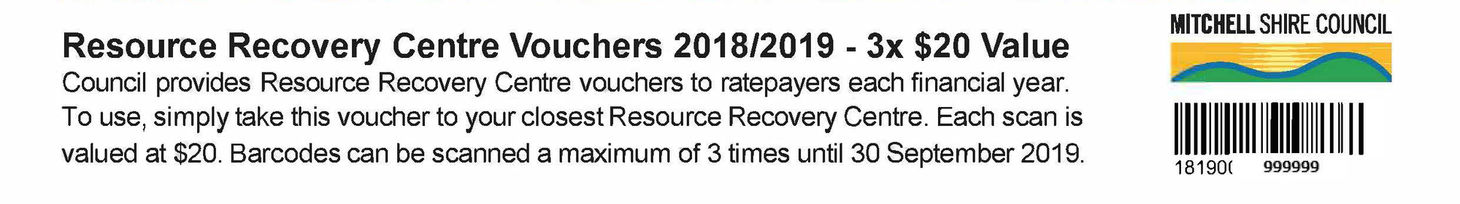 Resource Recovery Centre Voucher Example